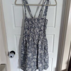 American Eagle Outfitters Blue and White Mini Dress